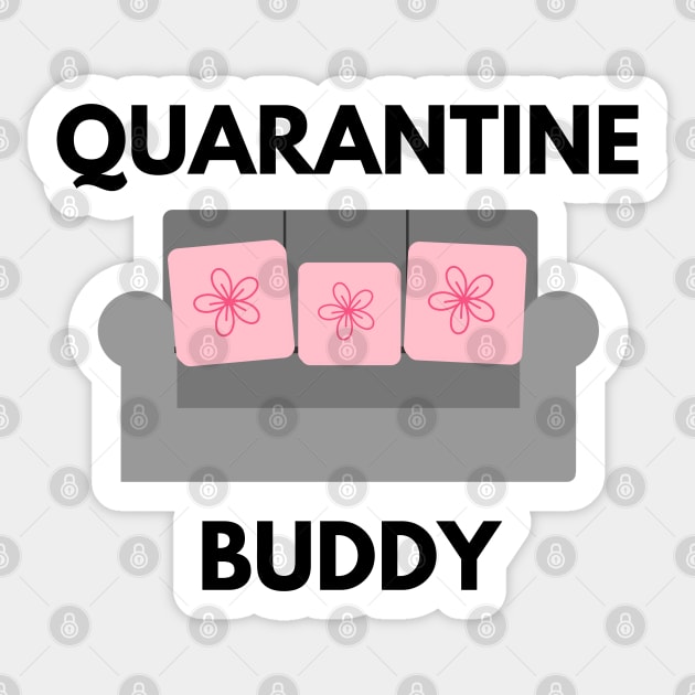 Quarantine Buddy Sticker by Petalprints